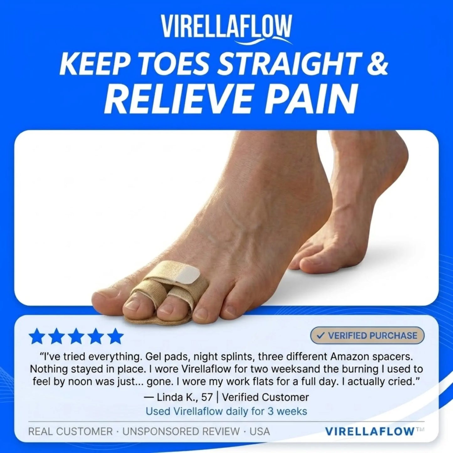 Give Your Toes Real Alignment and Pain Free Comfort in Just Weeks