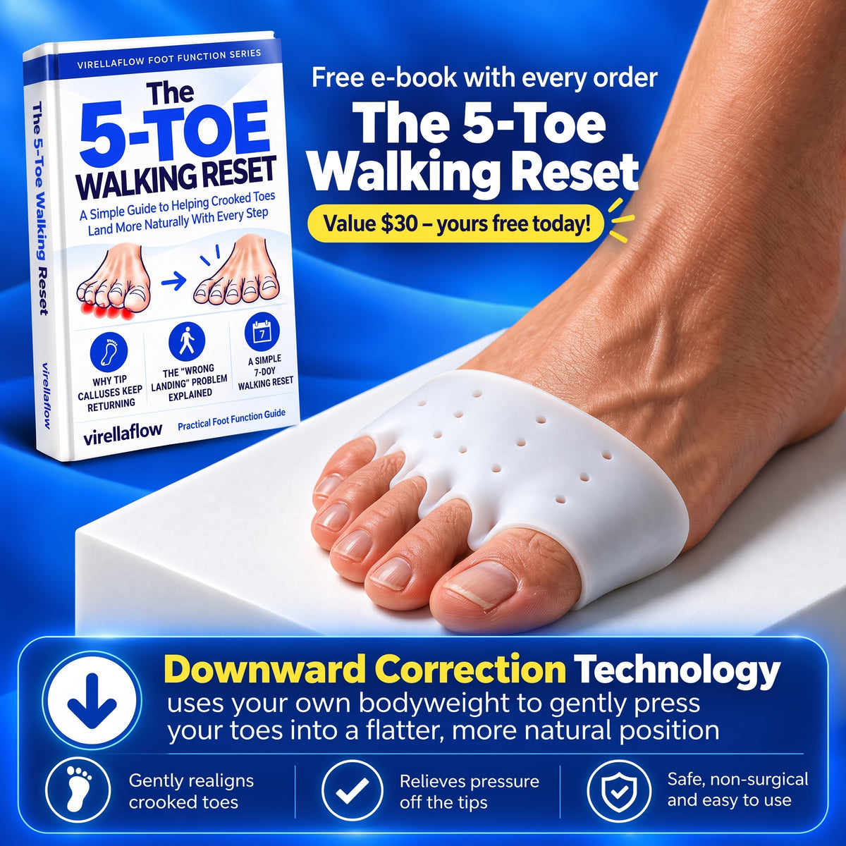 VirellaFlow 5-Toe Realignment Sleeve