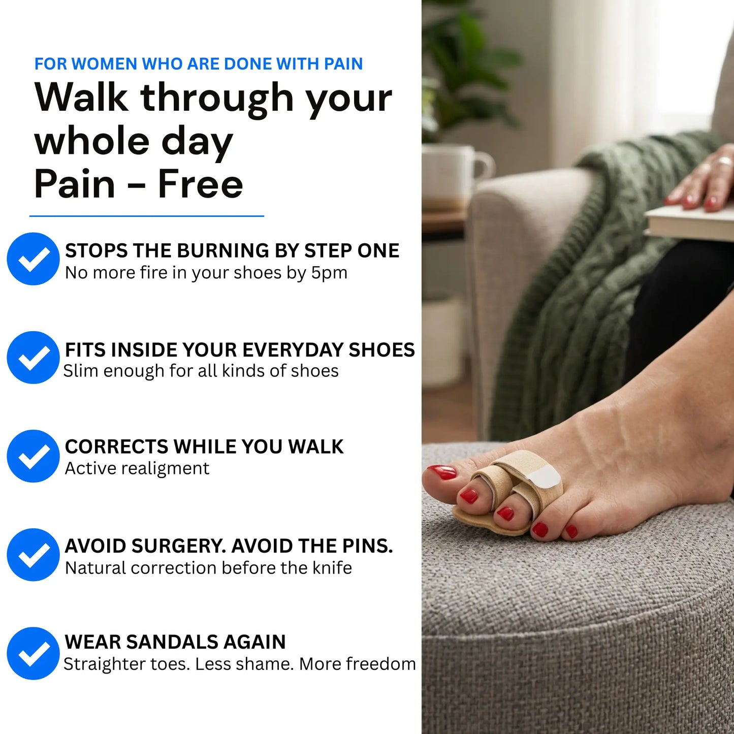 Give Your Toes Real Alignment and Pain Free Comfort in Just Weeks